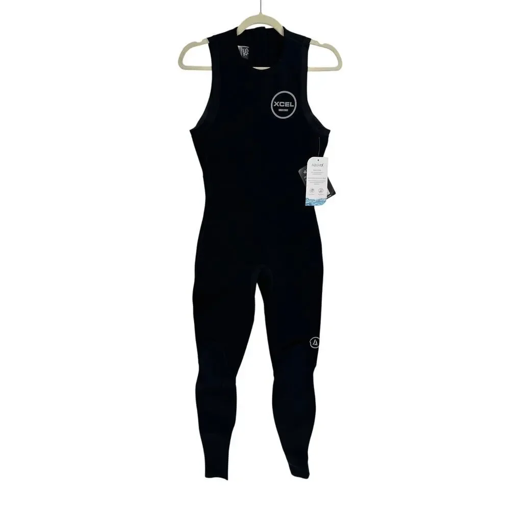 XCEL Men's Black John 2MM Axis Long Wetsuit Size S